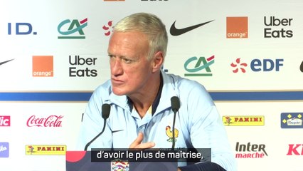 Deschamps : "L'objectif reste le même"