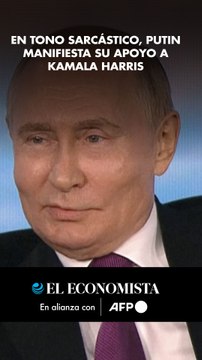 En tono sarcástico, Putin manifiesta su apoyo a Kamala Harris