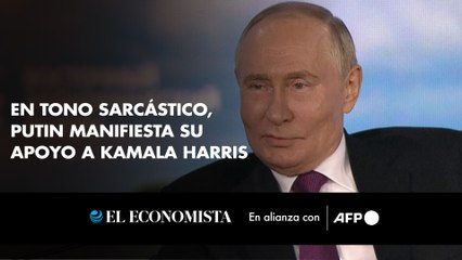 En tono sarcástico, Putin manifiesta su apoyo a Kamala Harris