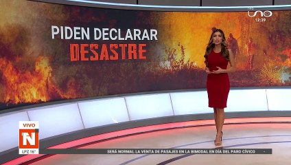 BOMBEROS SOLICITAN DECLARAR DESASTRE POR INCENDIOS