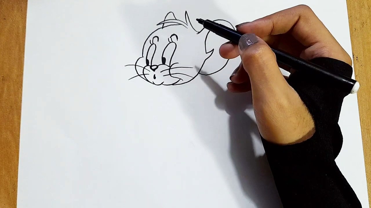 How to draw jerry easy step-by-step __ Tom and Jerry drawing __ Cartoon drawing