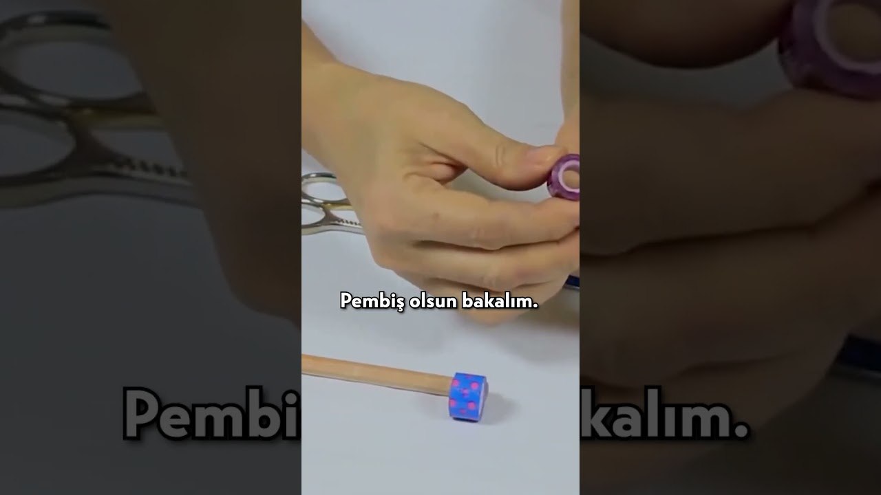 Renkli Kalemler Yapmak #handcrafttv #zelihasunal #shorts