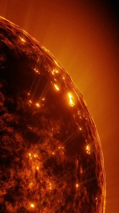 Space station and Earth solar system