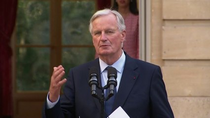 Le nouveau Premier ministre Michel Barnier promet "des changements et des ruptures"