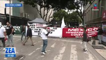 Protestas en el Senado de la República ante rechazo de la reforma judicial