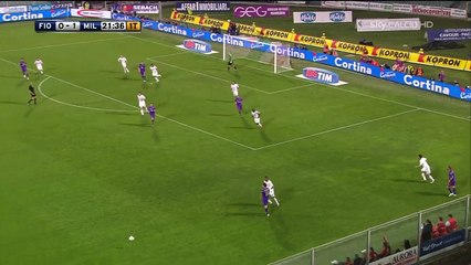 Fiorentina vs Milan - 1.Half  Serie A 2010/11