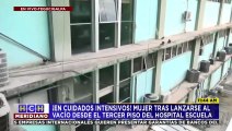 ¡De milagro! Mujer sobrevive tras caer del tercer piso del Hospital Escuela