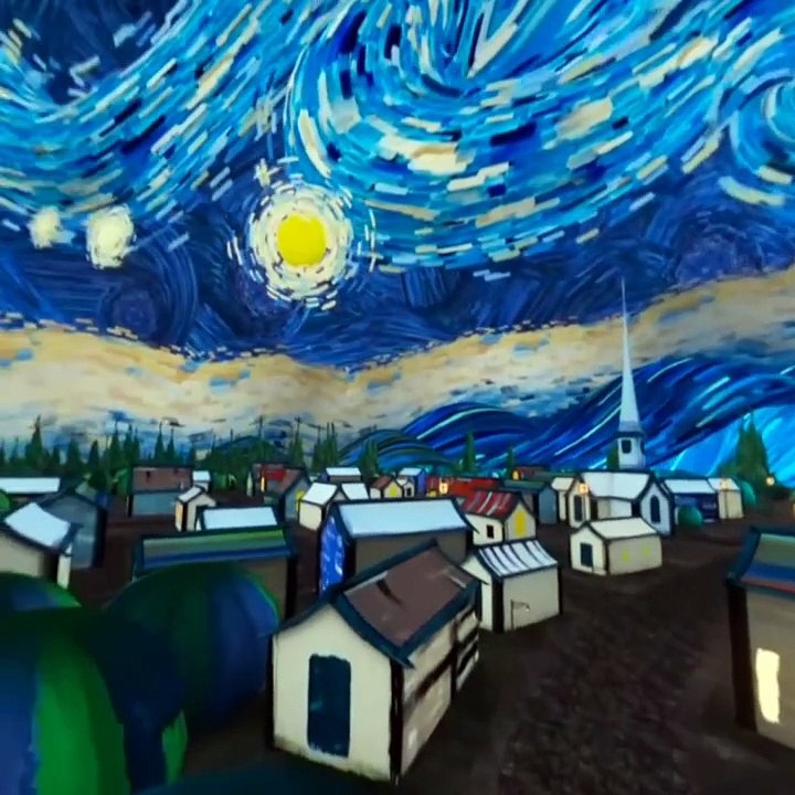 360 VR  and a bag of chips.  Walk inside of a  Picture by Van Gough