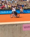 La joie de Donald Ramphadi et Lucas Sithole médailles de bronze au tennis fauteuil #tennisfauteuil #paralympics #paris2024 #paralympic #southafrica