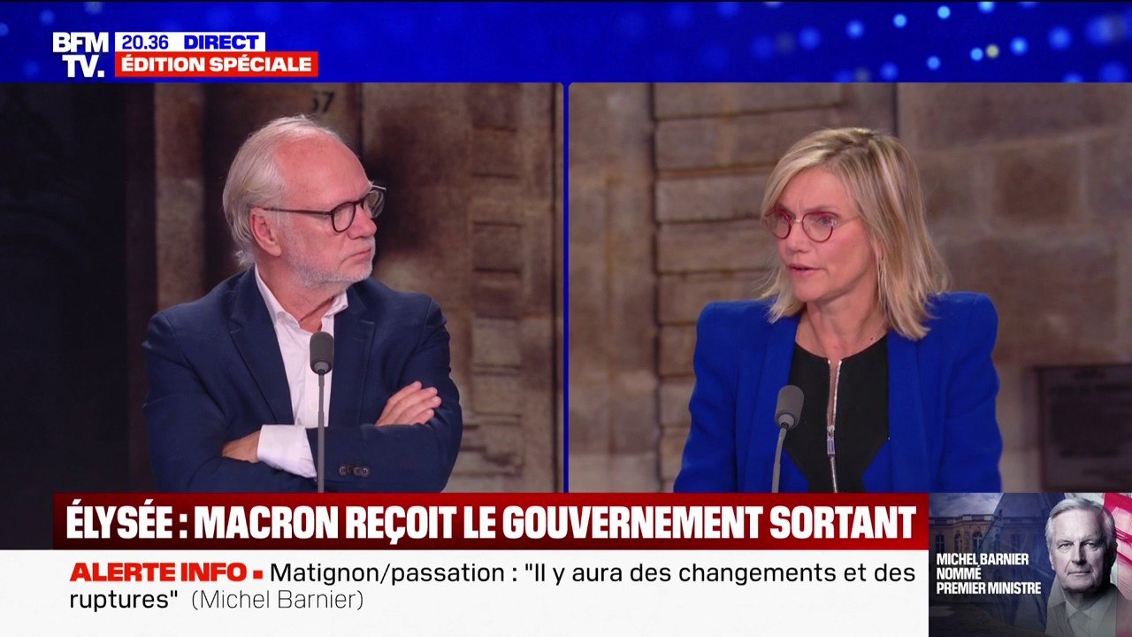 "Michel Barnier se pose comme une figure qui a vocation à trouver des points de convergence", explique Agnès Pannier-Runacher (Ensemble)