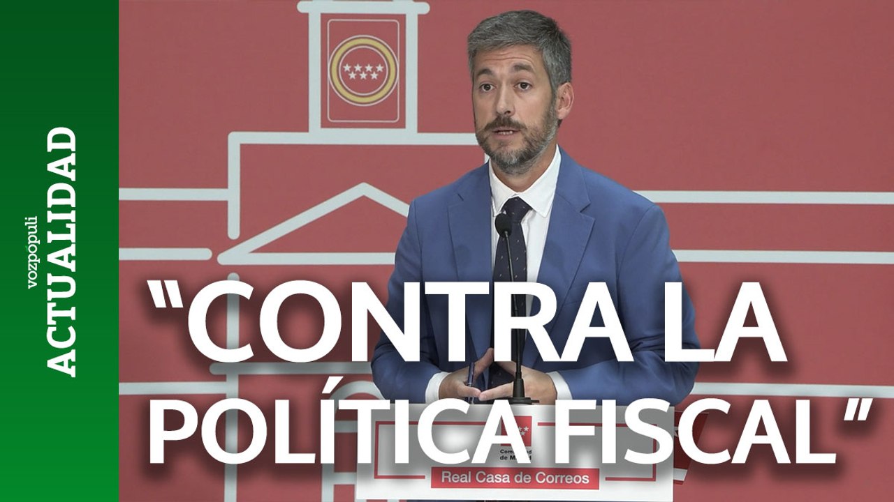 El Gobierno de Ayuso afirma que el PSOE-M aboga por ir "contra la política fiscal" madrileña