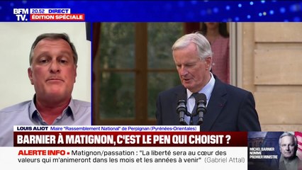 Louis Aliot (maire RN de Perpignan): "Monsieur Barnier est le candidat qui cumule le moins de handicaps pour tout le monde"