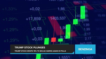 Trump Stock Plunges to Nearly $16, Down 78% from Its All-Time High, as Harris Holds Modest Lead in Polling