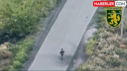 Rus askerinin feci ölümü! Eline aldığı drone saniyeler içinde infilak etti