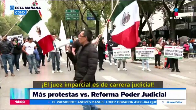 ¡Se registran protestas contra la reforma al Poder Judicial!