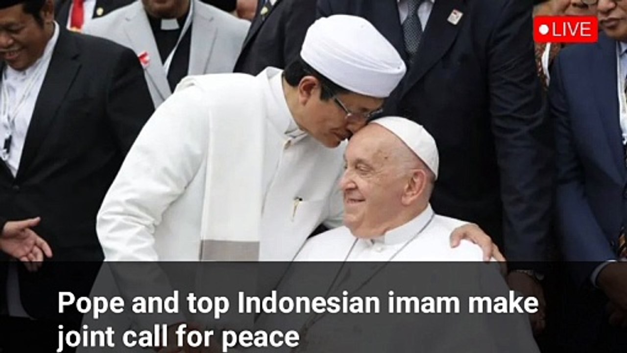 Pope and top Indonesian imam make joint call for peace |BBC news live | Google news