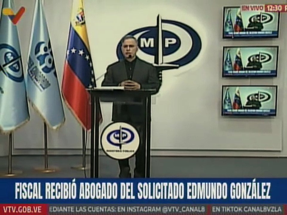 MP iniciará investigación por amenazas de muerte contra el fiscal del caso de Edmundo González