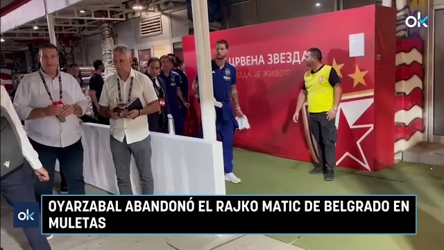 Oyarzabal abandonó el Rajko Matic de Belgrado en muletas
