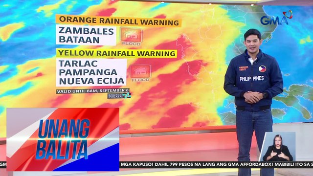Iba’t ibang babala, nakataas sa ilang bahagi ng NCR dahil sa Habagat - Weather update today as of 6:31 a.m. (September 6, 2024) | Unang Balita