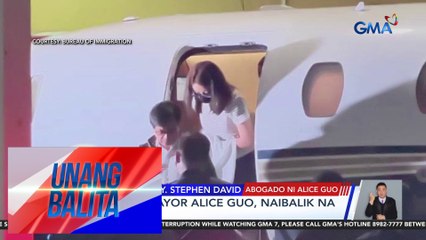 Panayam kay Atty. Stephen David, abogado ni Alice Guo | Unang Balita