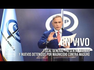 EN VIVO | Fiscal General presenta pruebas y nuevos detenidos por magnicidio contra Maduro