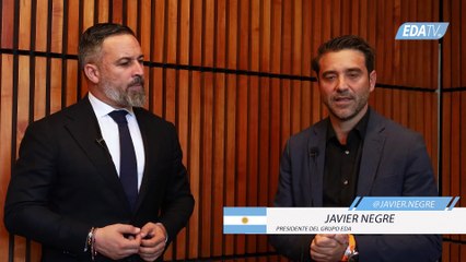 Javier Negre entrevista a Santiago Abascal en el Foro Madrid