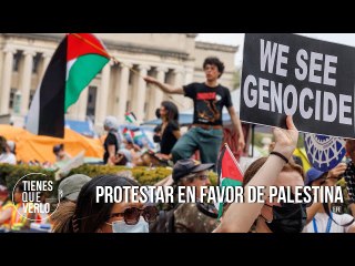 "Miles de estudiantes en EEUU están siendo arrestados por protestar en favor de palestina"