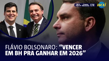 Flávio Bolsonaro reforça apoio a Bruno Engler e almeja 2026