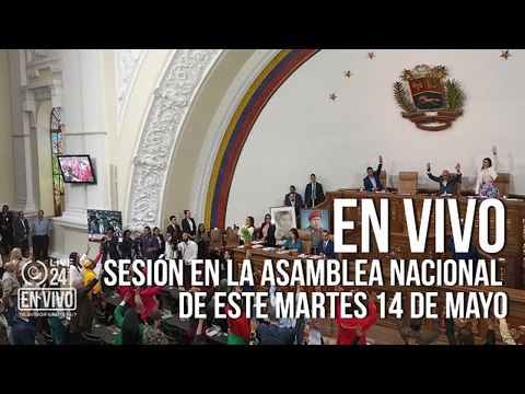 Sesión en la Asamblea Nacional de este martes 14 de mayo