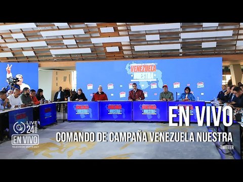 Maduro presenta Comando de Campaña Venezuela Nuestra