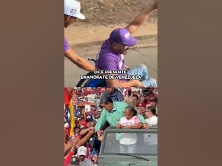 En sillas de rueda, corriendo, montados en cercas: Todos apoyaron al presidente Maduro en Bolívar