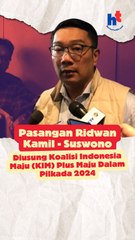 Pasangan Ridwan kamil-Suswono Diusung Koalisi Indonesia Maju (KIM) Plus Maju Dalam Pilkada 2024