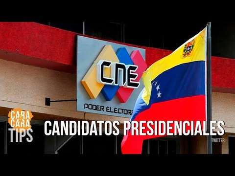 ¿Cómo funciona la inscripción ante el CNE de los candidatos presidenciales?