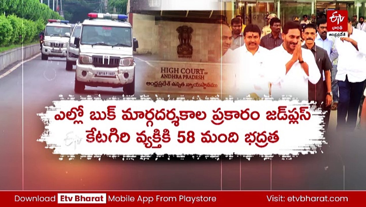 'జగన్‌కి జడ్‌ప్లస్‌ కేటగిరి  భద్రత కల్పిస్తున్నాం'