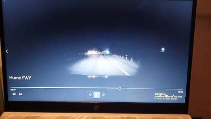 WATCH: A dashcam video shows just how close vehicles came to being struck by the oncoming car on the Hume Freeway