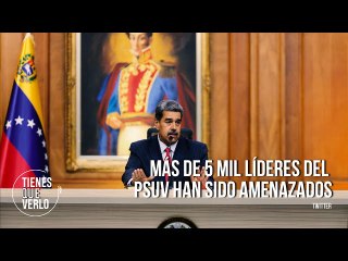Más de 5 mil líderes del PSUV han sido amenazados: Maduro confirmó que todos los casos se atenderán