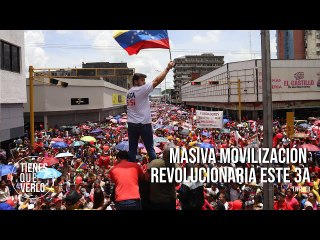 Download Video: Las calles y avenidas de Caracas son del pueblo: Masiva movilización revolucionaria este 3A