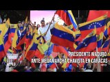 “El Guaidó 2.0 no va”: Presidente Maduro ante megamarcha chavista en Caracas