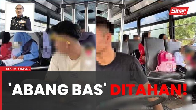 Pemandu bas sekolah tular rakam murid sekolah ditahan