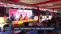Hasil Tangkapan 6,7 KG Sabu Dimusnahkan