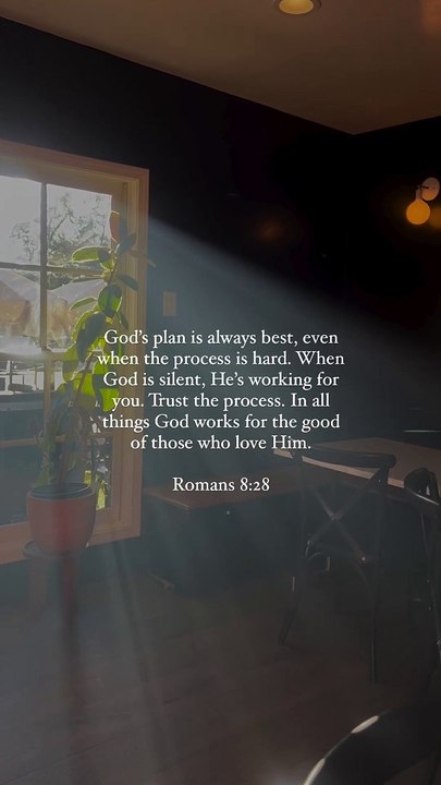 A reminder I needed today ✨__Hold on to your faith and trust that God is working for your good_ even in the silence.