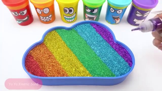 Satisfying Video l Mixing All My Slime Smoothie In Rainbow Baby Shark Bath Cutting ASMR