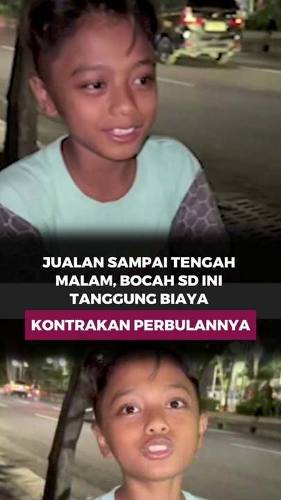 Jualan sampai Tengah Malam, Bocah SD ini Tanggung Biaya Kontrakan per bulannya