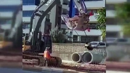 Adıyaman'da mesaisi biten kepçe operatörleri böyle eğlendi