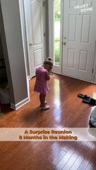 Granddaughter Surprised by Grandma