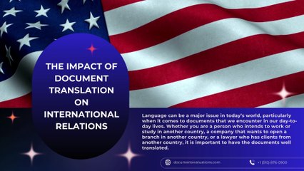 The Impact Of Document Translation On International Relations