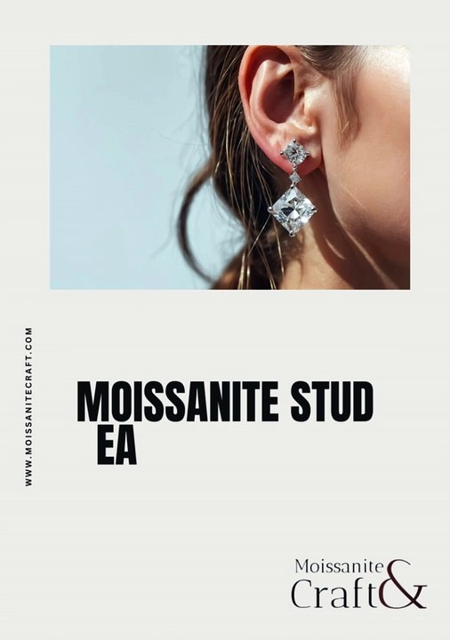 Moissanite Stud Earrings Pure Sparkle