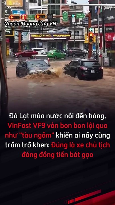 VinFast VF9 wades through water #supercarnews #news #travel #short video #vinfastvietnam