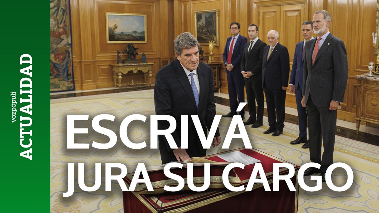 Escrivá promete su nuevo cargo ante el Rey Felipe