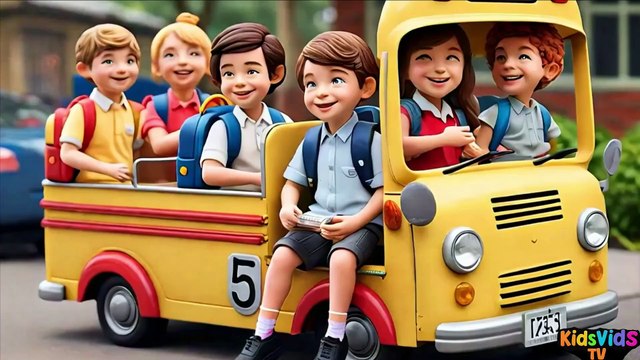 New wheels on the bus they spin round and round - Amazing Nursery Rhymes & New Kids Songs | Part-15